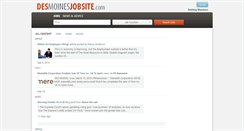 Desktop Screenshot of desmoinesjobsite.com