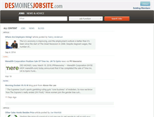 Tablet Screenshot of desmoinesjobsite.com